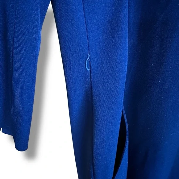 M.M. Lafleur The Etsuko Dress Navy Blue Sheath Size 10 (missing belt) - Picture 8 of 11